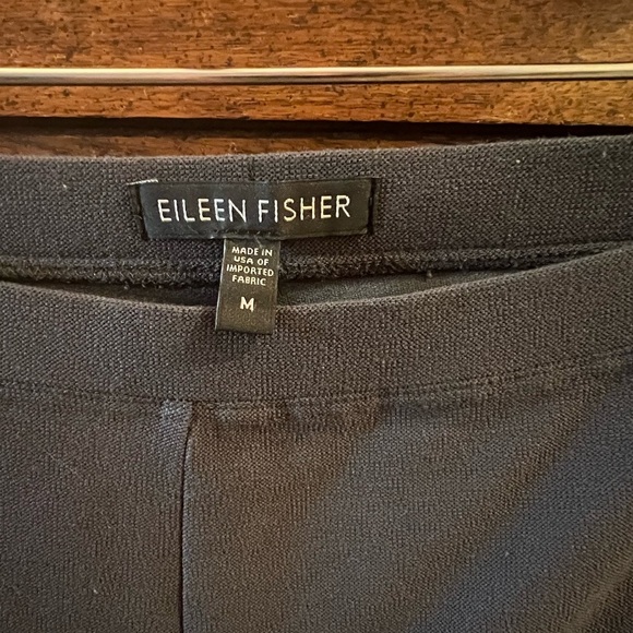 Eileen Fisher Gray Washable Stretch Crepe Straight Leg Ankle Pant size Medium - Picture 6 of 10